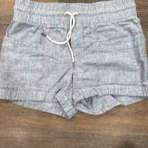 Athleta Cabo 4” High Waist Light Blue Shorts